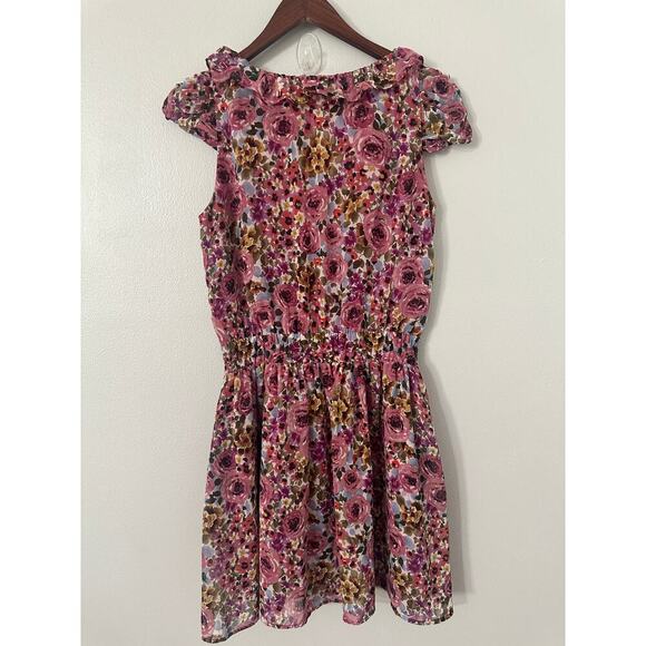 Guess Ruffle Trim V-Neck Dress size Medium - Picture 3 of 4